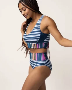 Hot Underwire V-Neck Crop Swim Tops