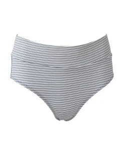 Textured Block Mid Rise Bottom Swim Bottoms