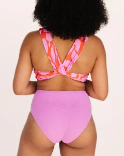 Discount Textured Patch Bottom Swim Bottoms