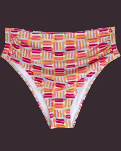 Clearance High Leg Ruched Bottom Swim Bottoms