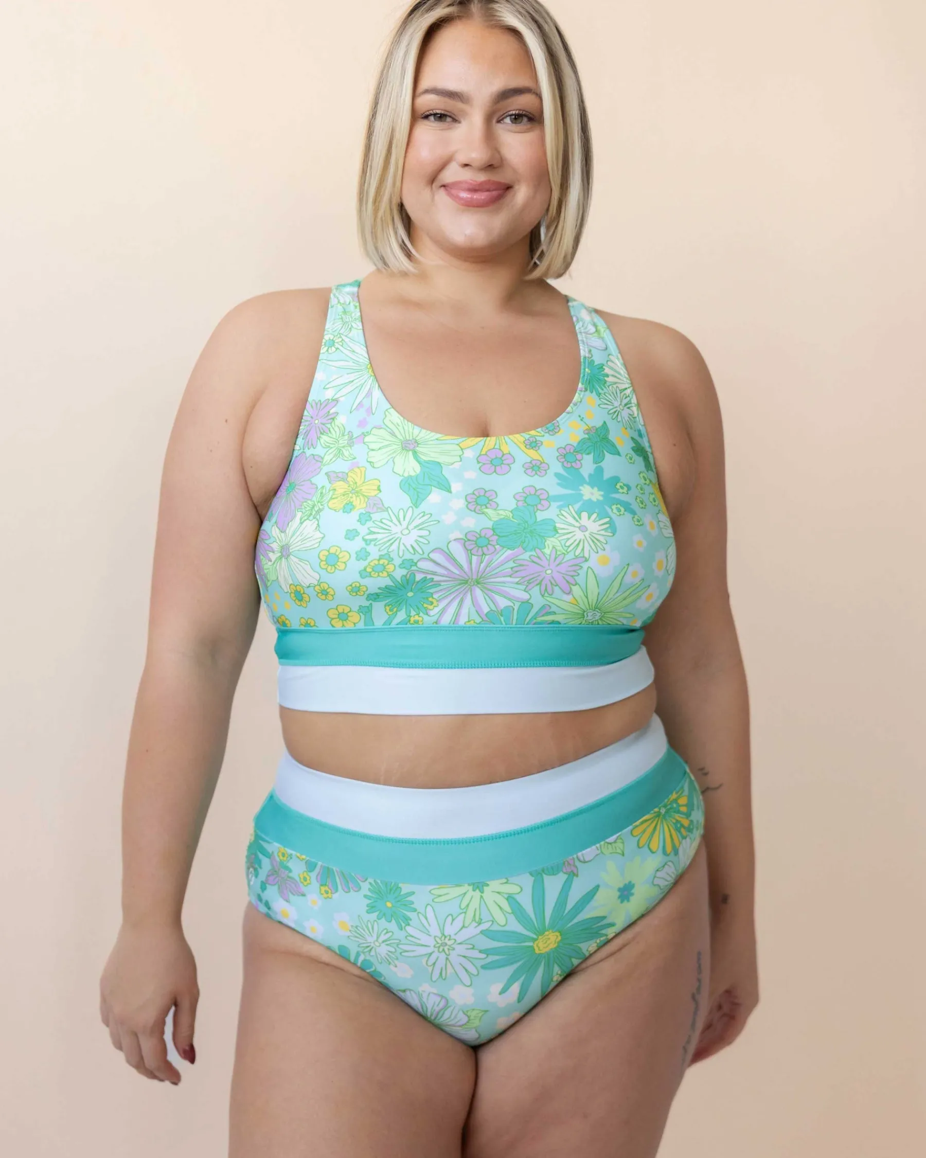 Outlet Colorblock Bottom Swim Bottoms