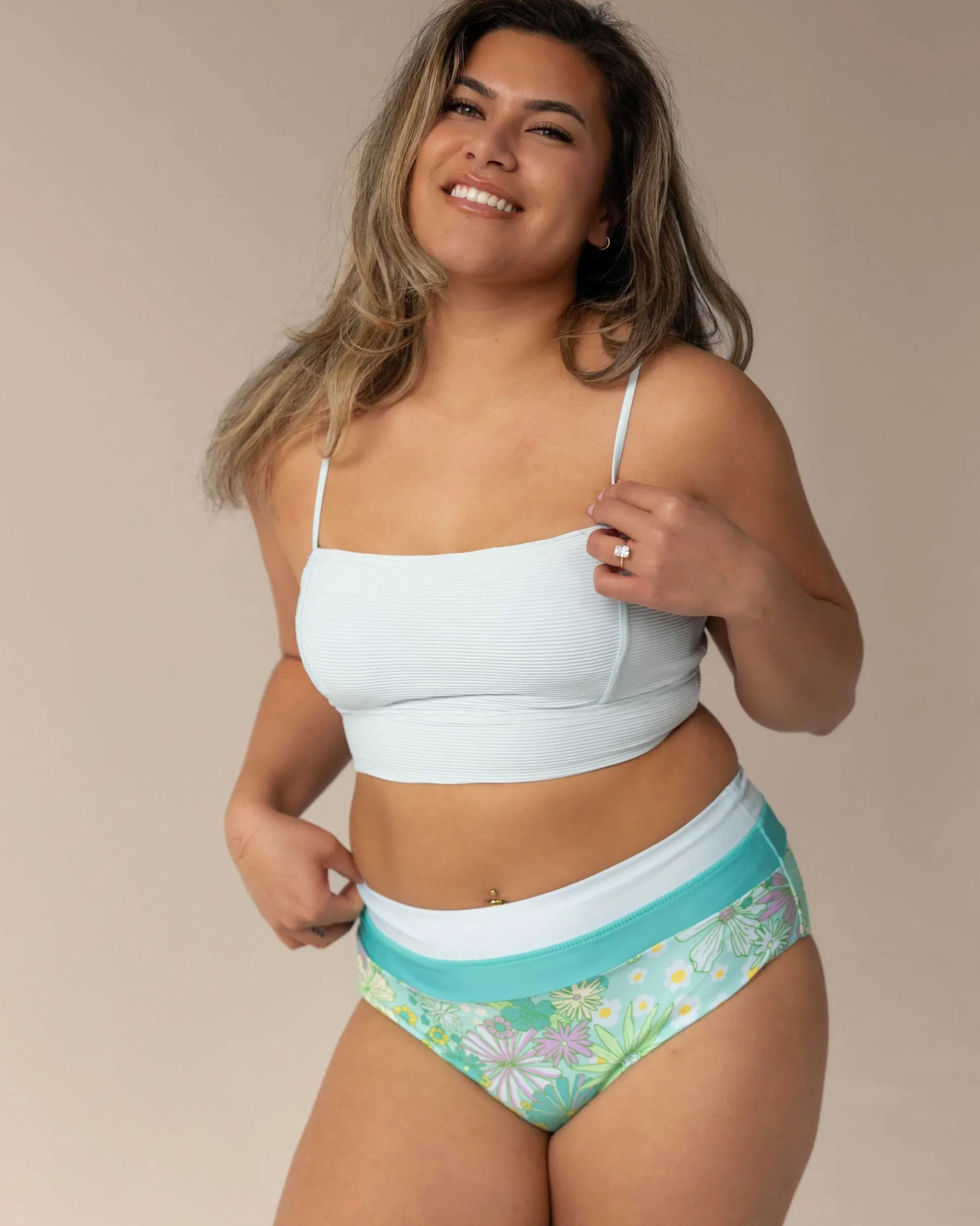 Outlet Colorblock Bottom Swim Bottoms