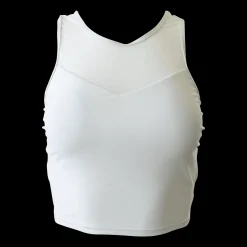 Mesh Racerback Crop Swim Tops