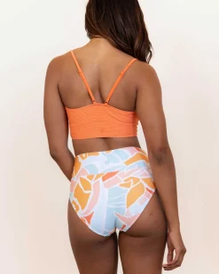 Sale Flat Rib Surf Crop Swim Tops